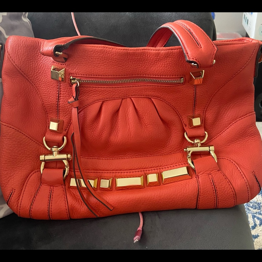 NWOT Vince Camuto
One Size Leather Satchel in Orange